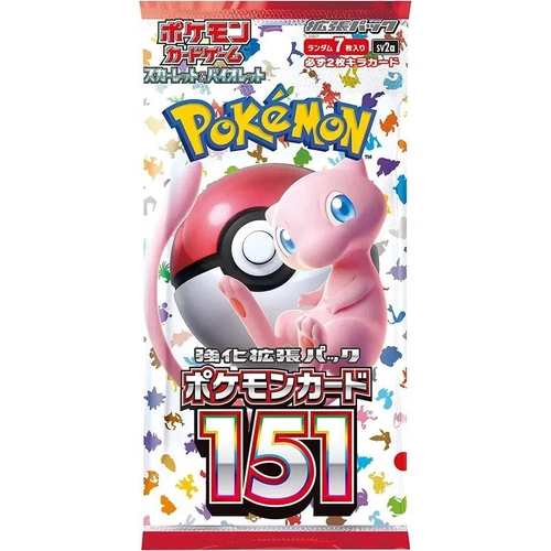 Pokemon 151 Japanese booster packs Charizard Pikachu Mew